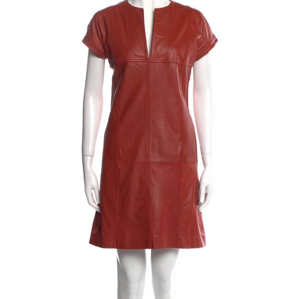 Derek Lam 10 Crosby Leather Shift Dress